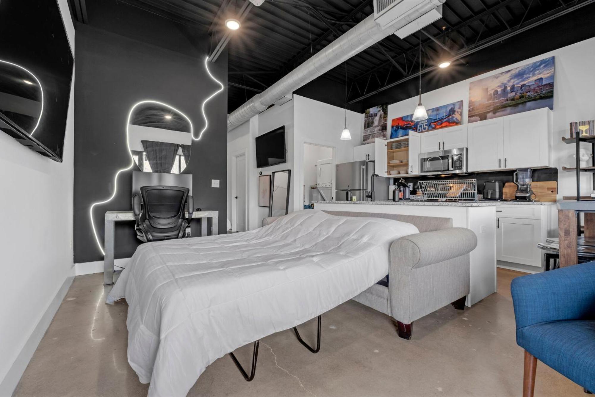 New Studio Sleeps 4 - 7 Mins To Dwtn Nashville Buitenkant foto